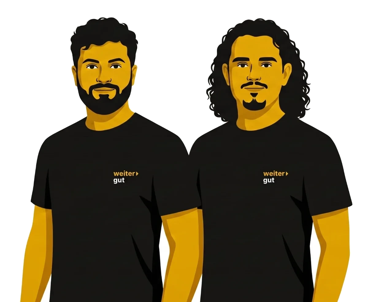 Abdulkerim Kilicaslan und Enes Malik Bayoglu, die Inhaber von Weitergut